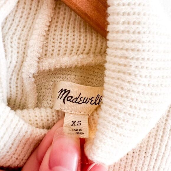 Madewell Button Back Mock Neck Sweater Size XS - Picture 7 of 8